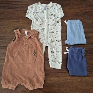 Gerber's Baby Boy Cotton Summer Mountain Cabin Set 6-9M